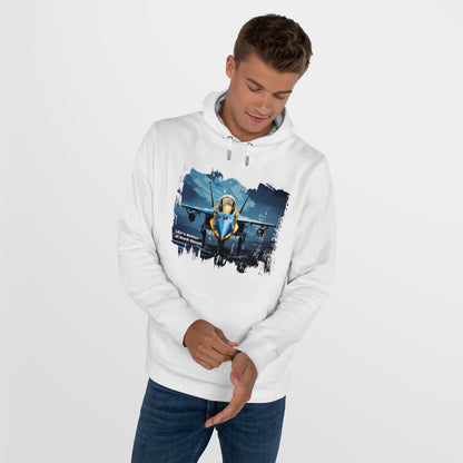 King Hooded Sweatshirt - Jet Plane Runway - LucyKay store
