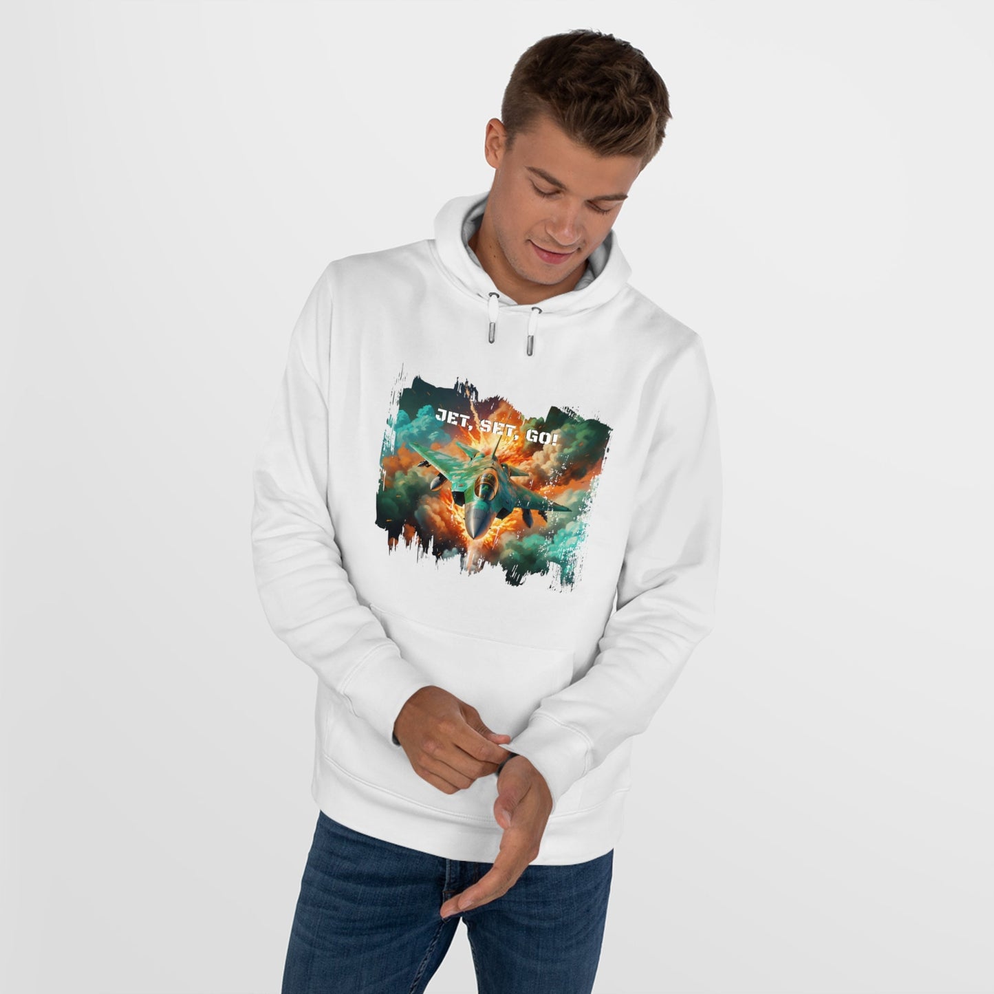 King Hooded Sweatshirt - Jet, Set,Go! - LucyKay store