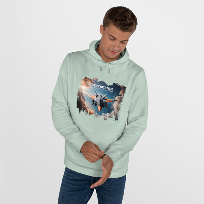 Jetsetter Graphic Hoodie - Premium Cotton Fleece Sweatshirt - LucyKay store