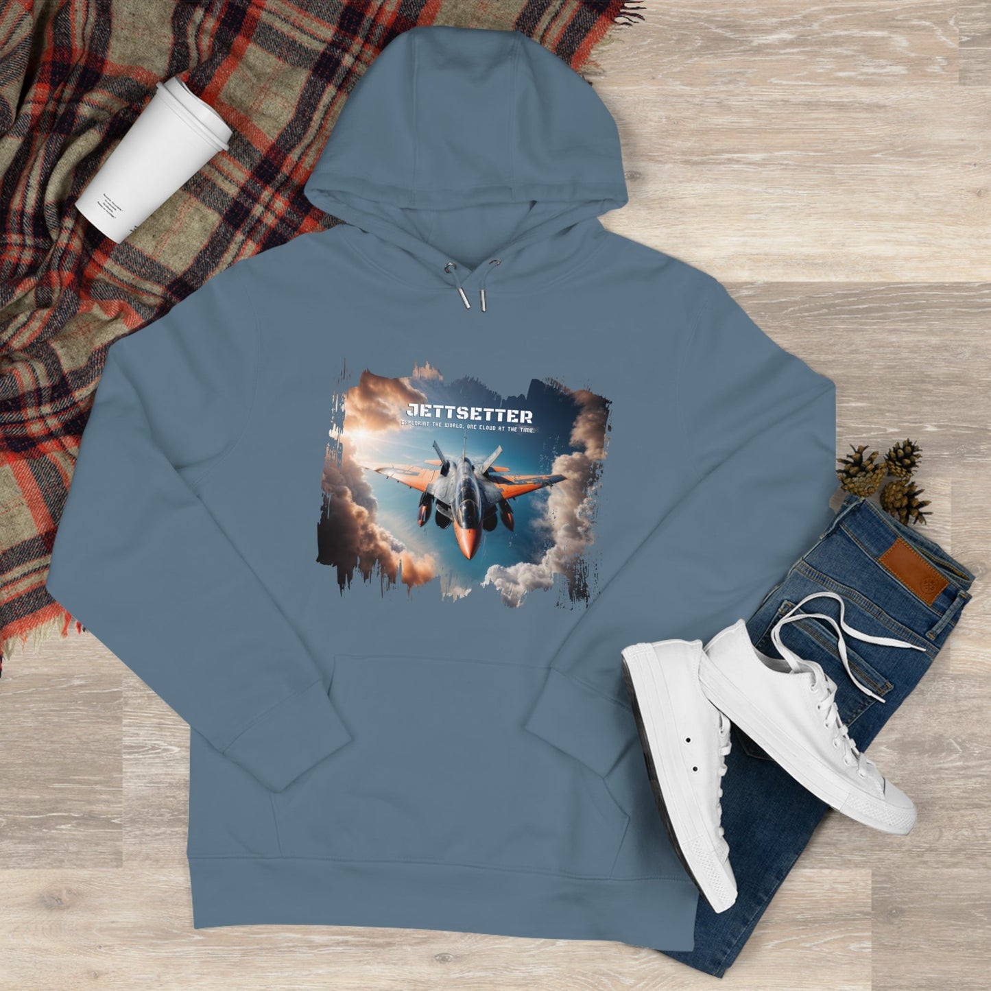 Jetsetter Graphic Hoodie - Premium Cotton Fleece Sweatshirt - LucyKay store