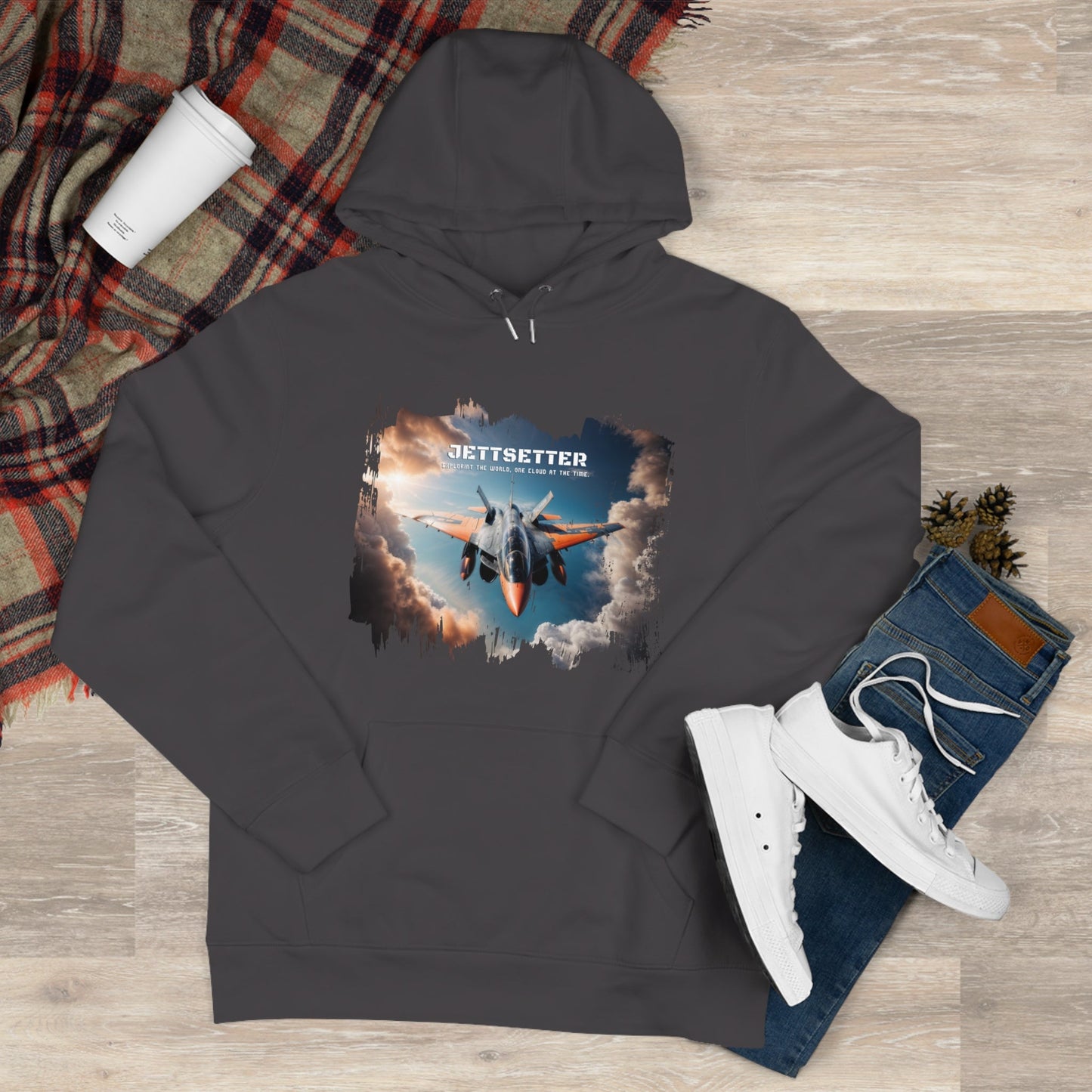 Jetsetter Graphic Hoodie - Premium Cotton Fleece Sweatshirt - LucyKay store