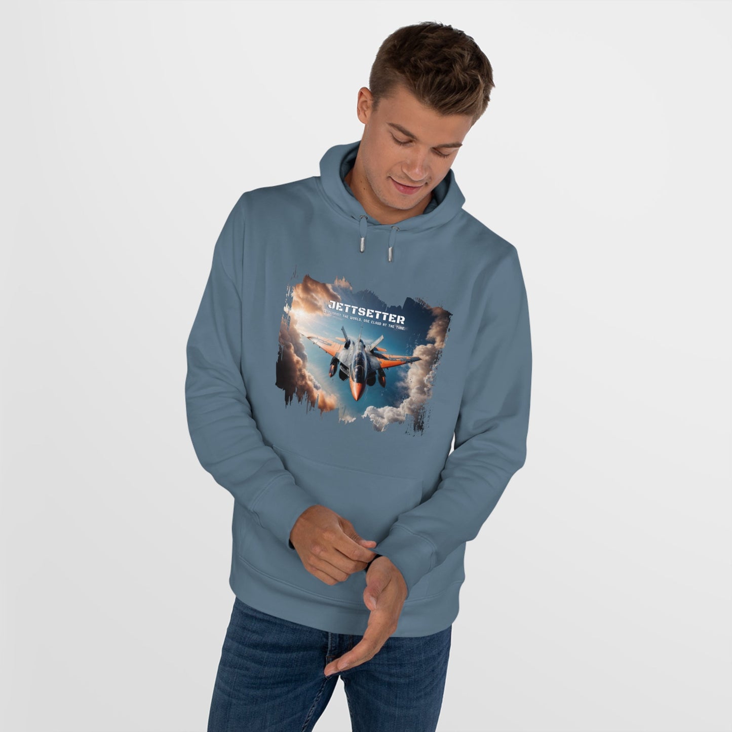 Jetsetter Graphic Hoodie - Premium Cotton Fleece Sweatshirt - LucyKay store