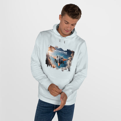 Jetsetter Graphic Hoodie - Premium Cotton Fleece Sweatshirt - LucyKay store