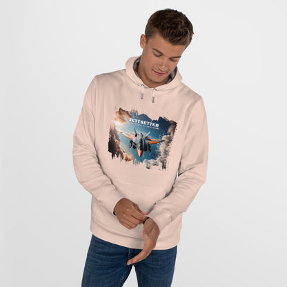 Jetsetter Graphic Hoodie - Premium Cotton Fleece Sweatshirt - LucyKay store