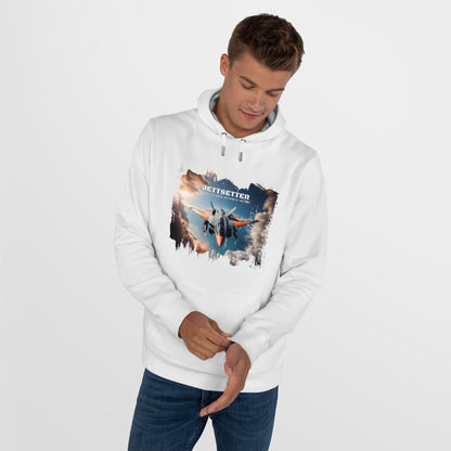 Jetsetter Graphic Hoodie - Premium Cotton Fleece Sweatshirt - LucyKay store