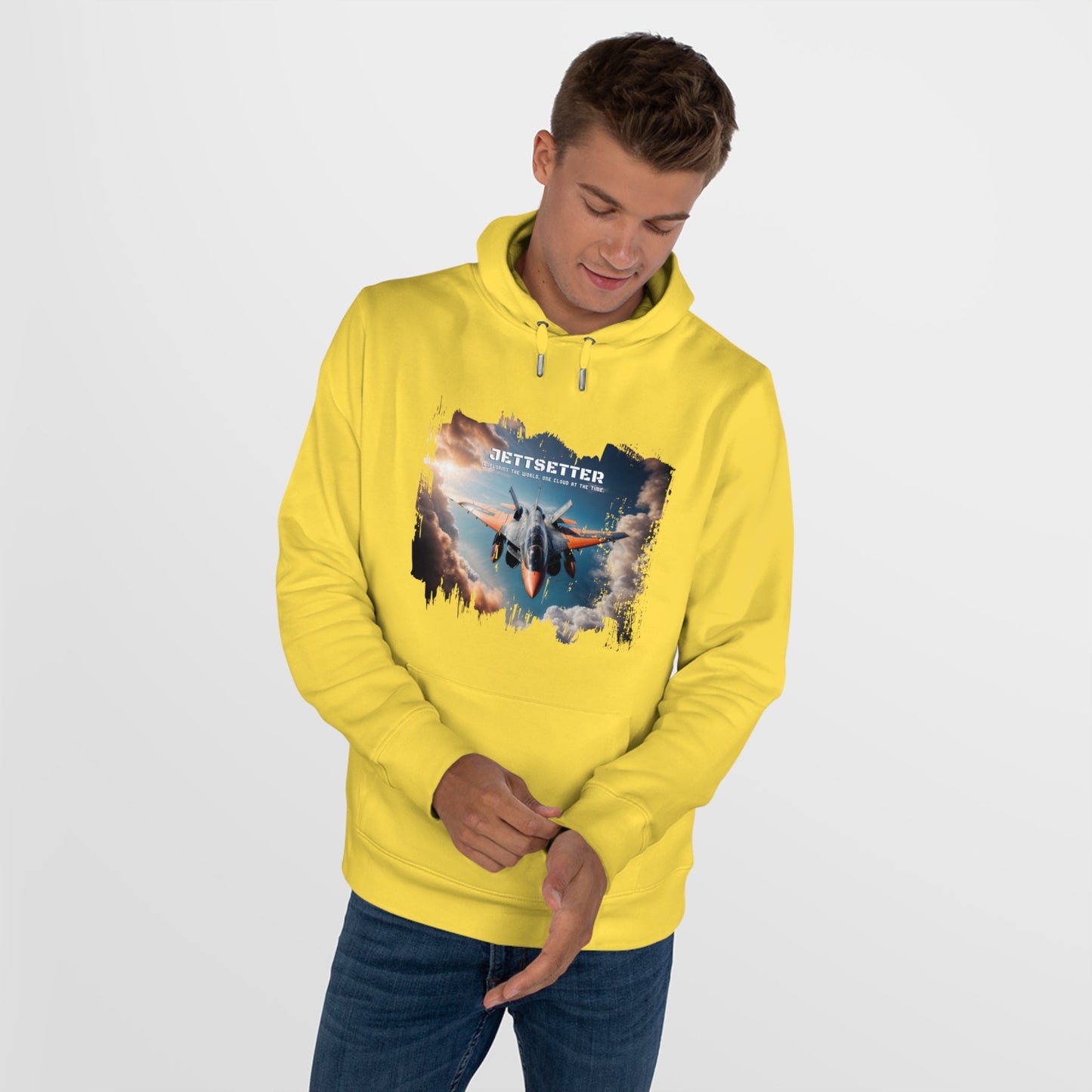 Jetsetter Graphic Hoodie - Premium Cotton Fleece Sweatshirt - LucyKay store