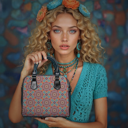 Shoulder Handbag - Timeless Elegance Oriental Pattern - LucyKay store