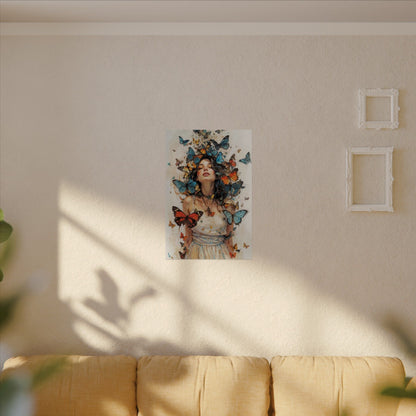 Butterfly Watercolor Poster - Matte Textured Wall Art - LucyKay store