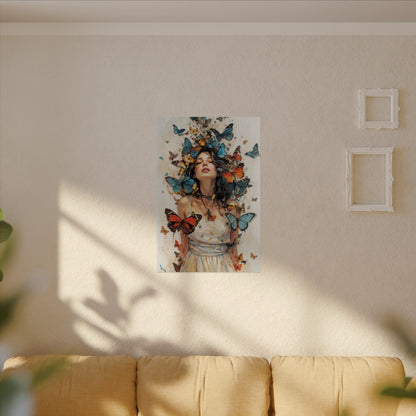 Butterfly Watercolor Poster - Matte Textured Wall Art - LucyKay store