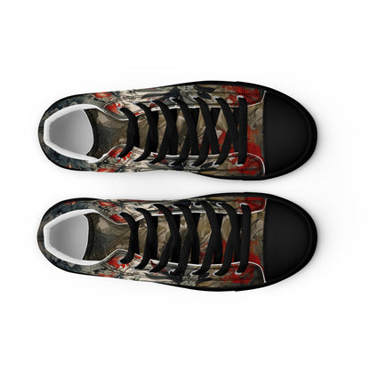 Men's High Top Canvas Shoes – Unique Style, Unmatched Comfort - LucyKay store
