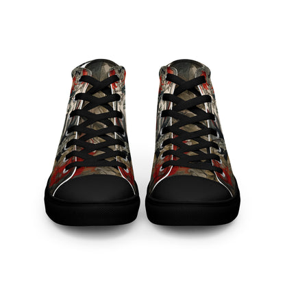 Women's Floral High - Top Canvas Sneakers | Comfortable Artistic Shoes - LucyKay store