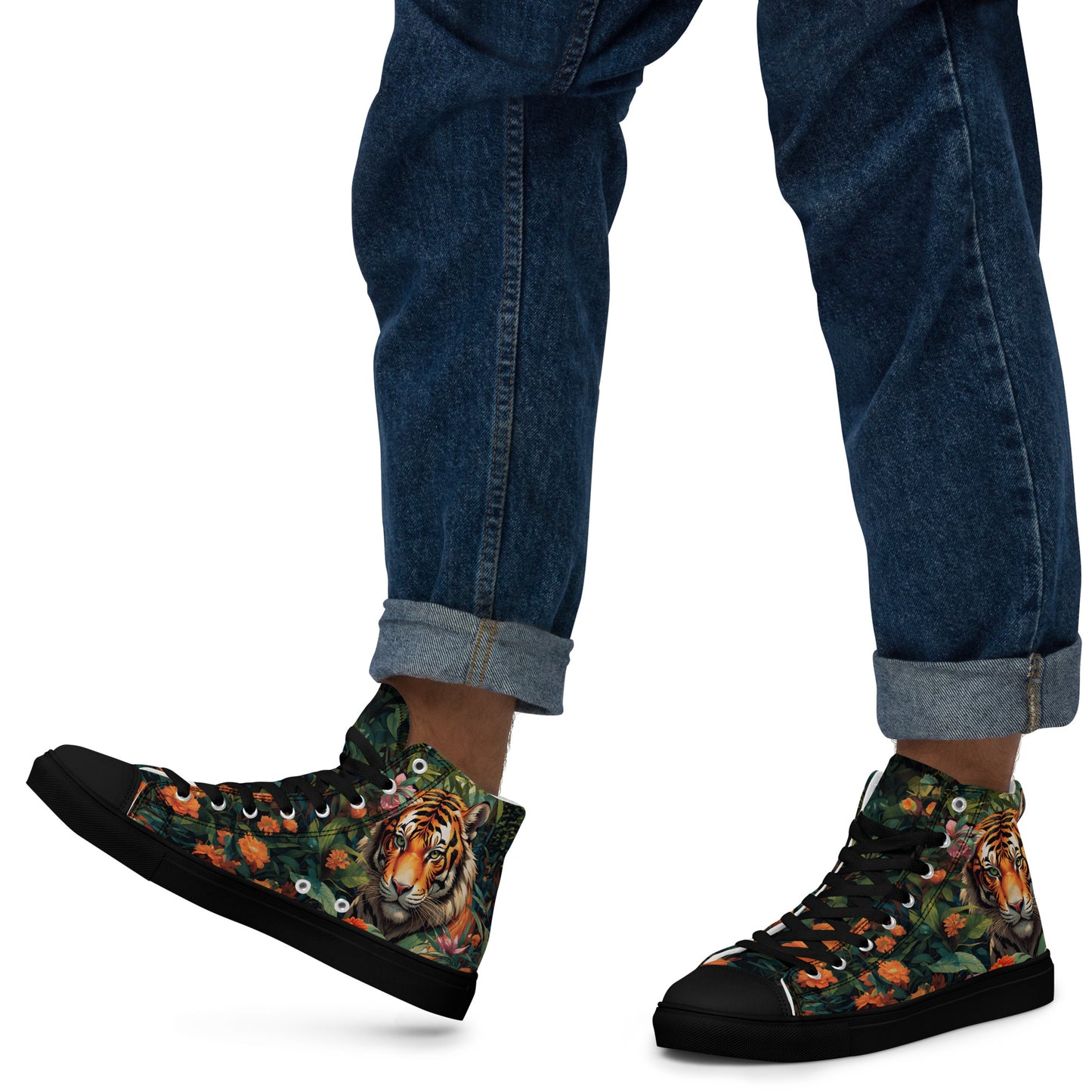 Tiger & Jungle High - Top Canvas Shoes - LucyKay store