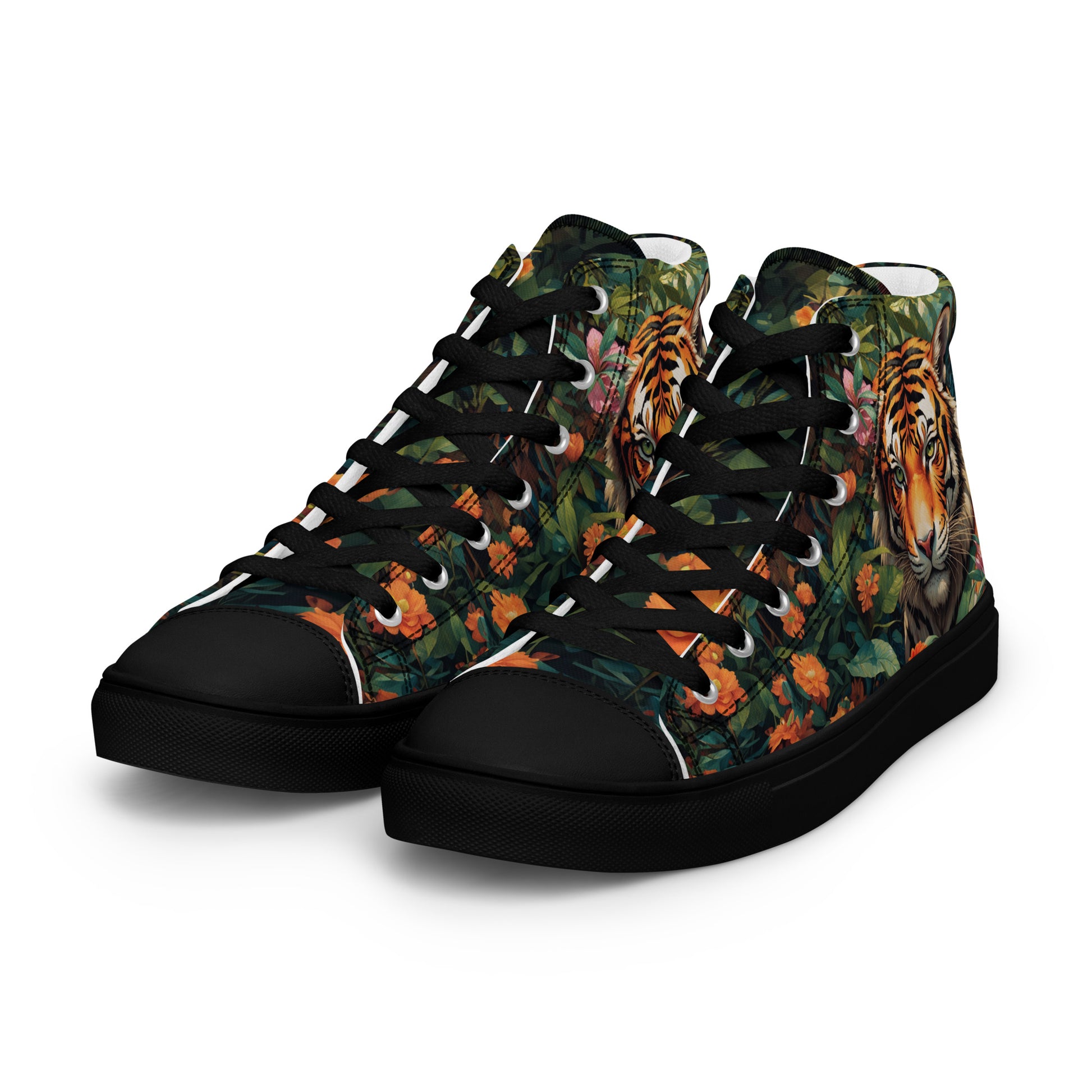 Tiger & Jungle High - Top Canvas Shoes - LucyKay store