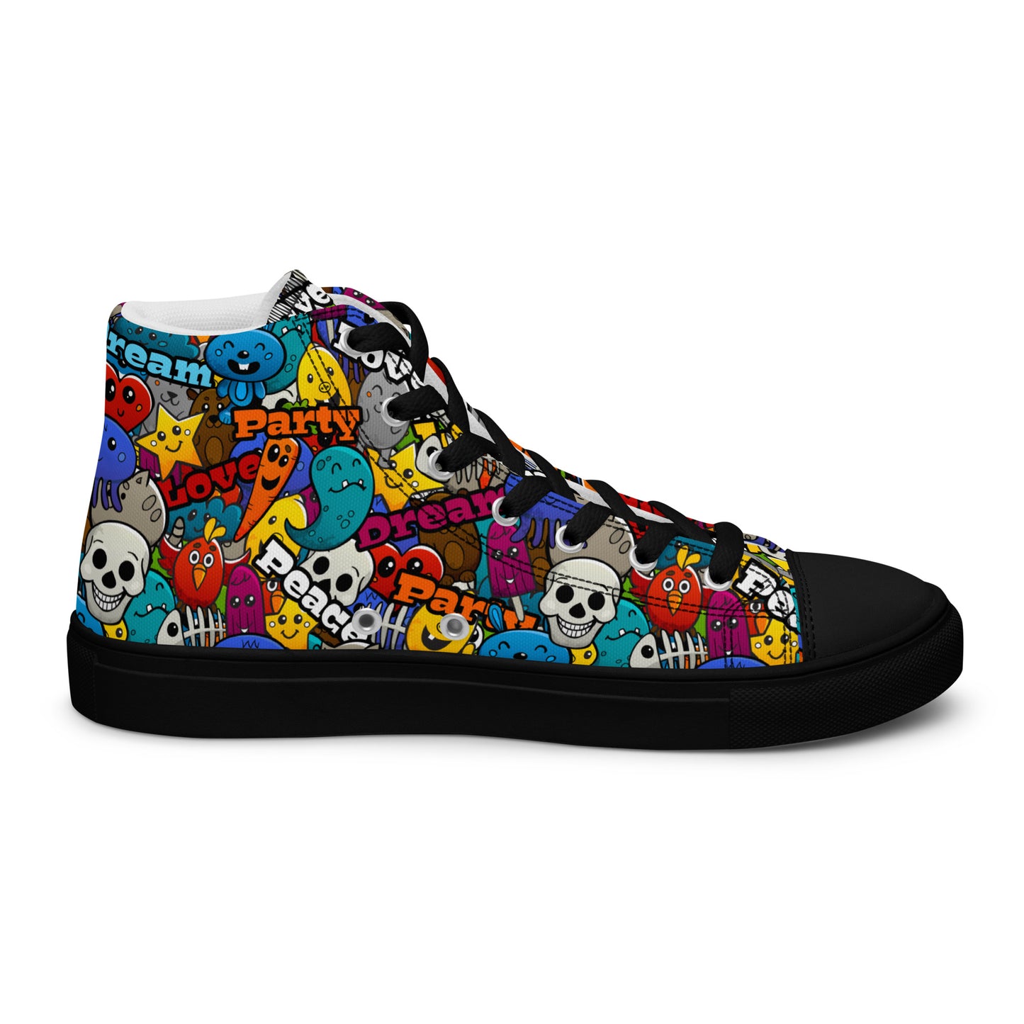 Pop Art High Top Canvas Shoes | Urban Street Art Sneakers - LucyKay store