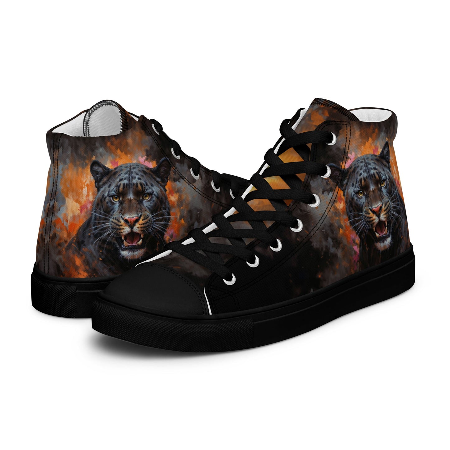 Men’s high top canvas shoes - BLack Panther - LucyKay store
