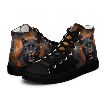 Men’s high top canvas shoes - BLack Panther - LucyKay store