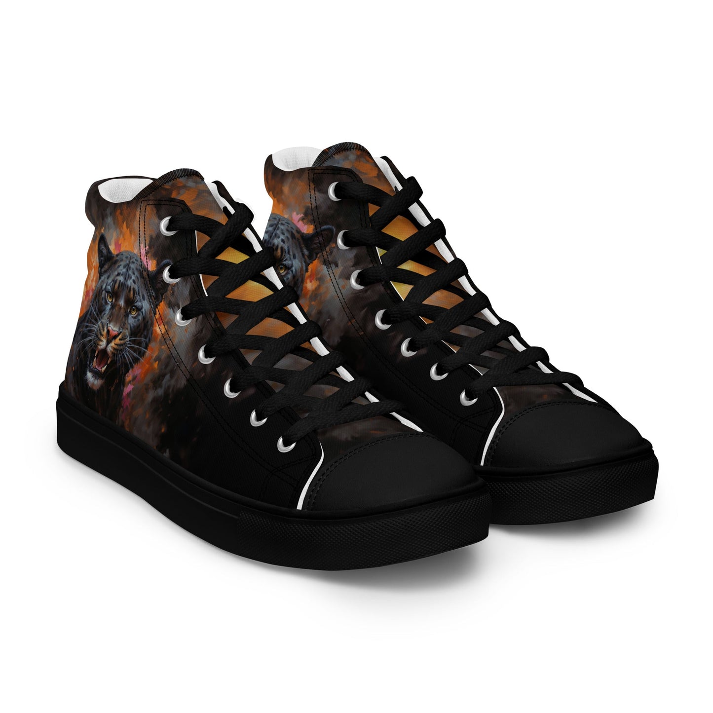 Men’s high top canvas shoes - BLack Panther - LucyKay store