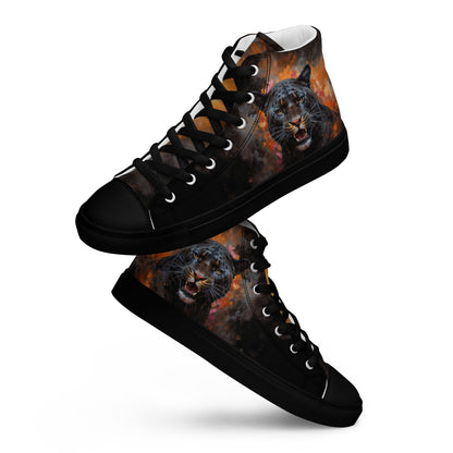 Men’s high top canvas shoes - BLack Panther - LucyKay store
