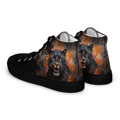 Men’s high top canvas shoes - BLack Panther - LucyKay store