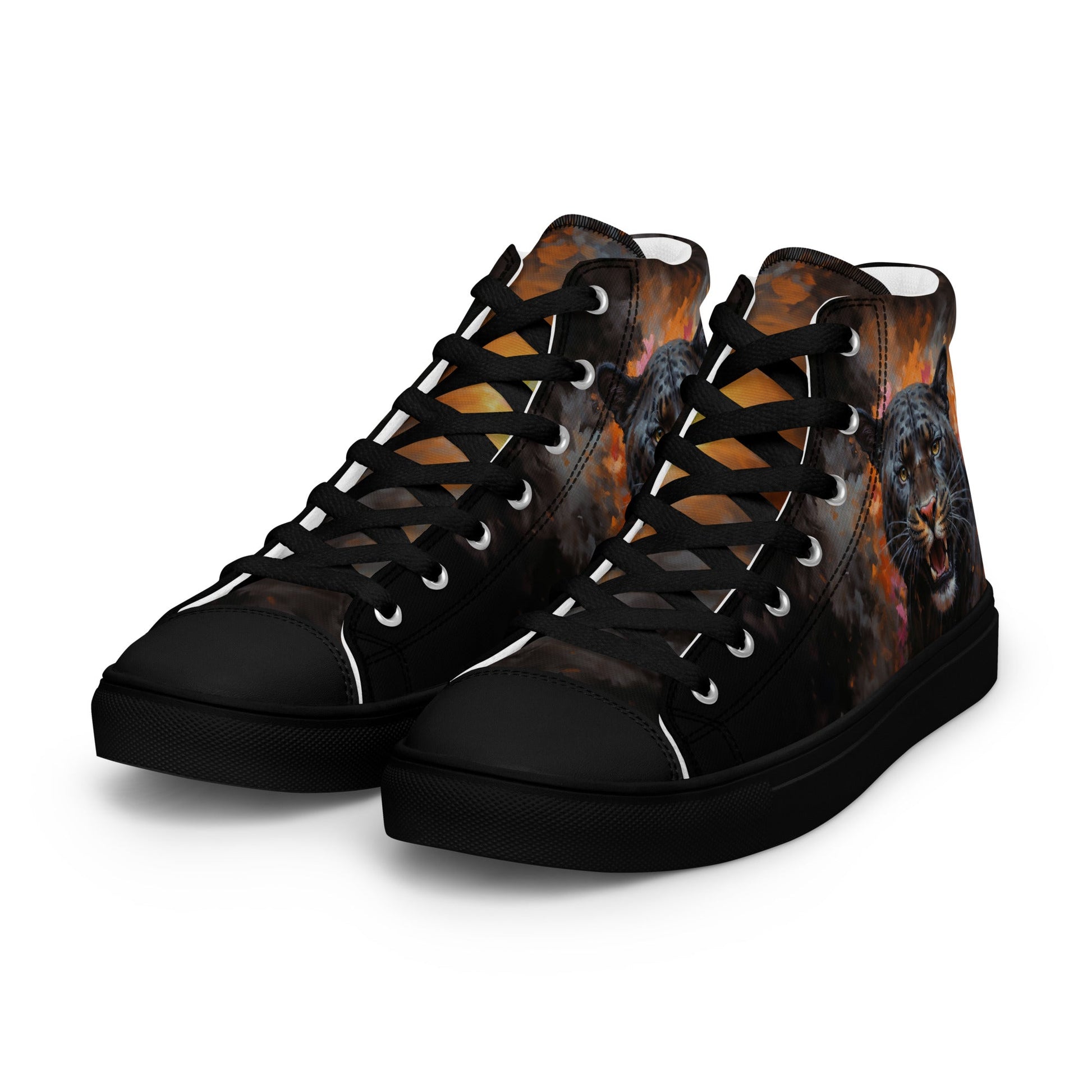 Men’s high top canvas shoes - BLack Panther - LucyKay store