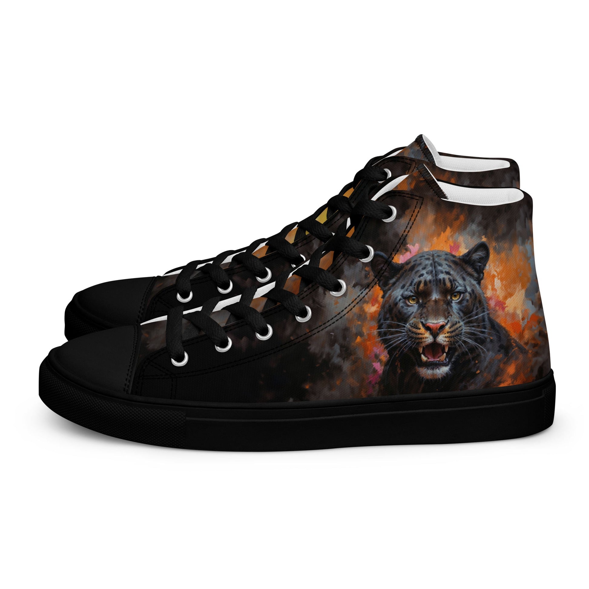 Men’s high top canvas shoes - BLack Panther - LucyKay store