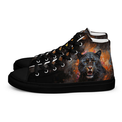 Men’s high top canvas shoes - BLack Panther - LucyKay store