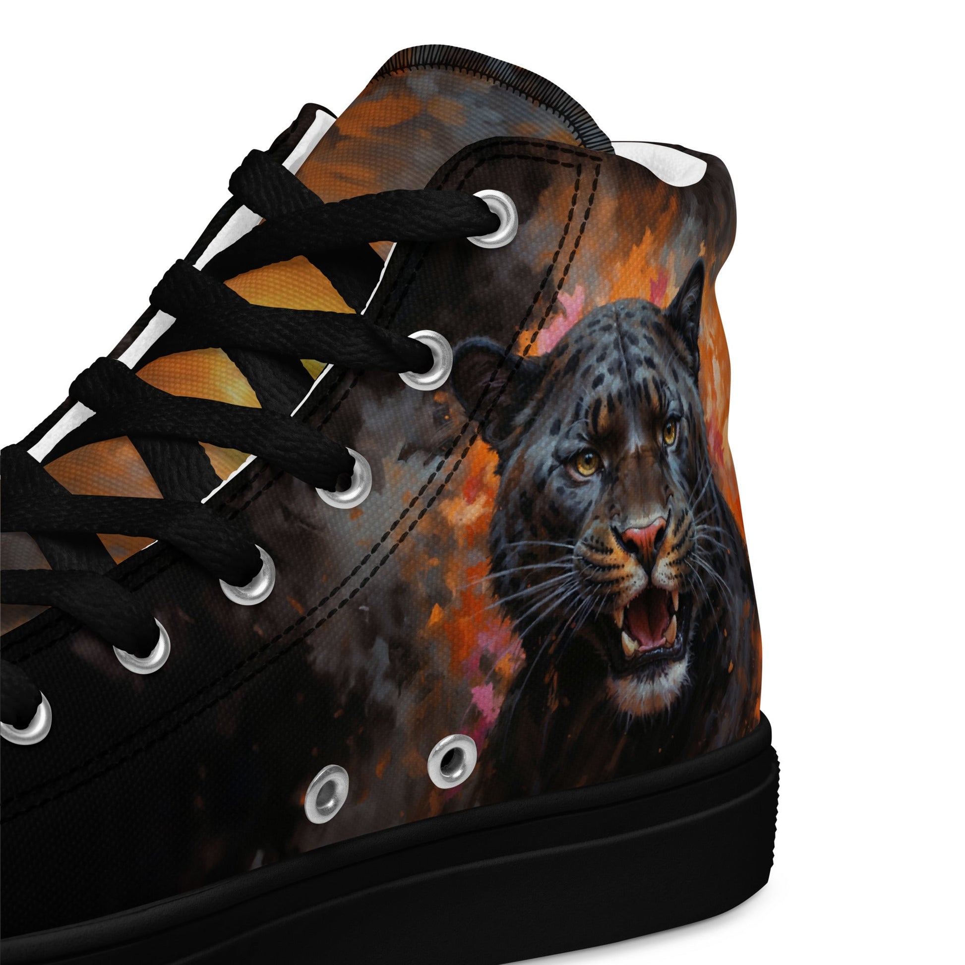 Men’s high top canvas shoes - BLack Panther - LucyKay store
