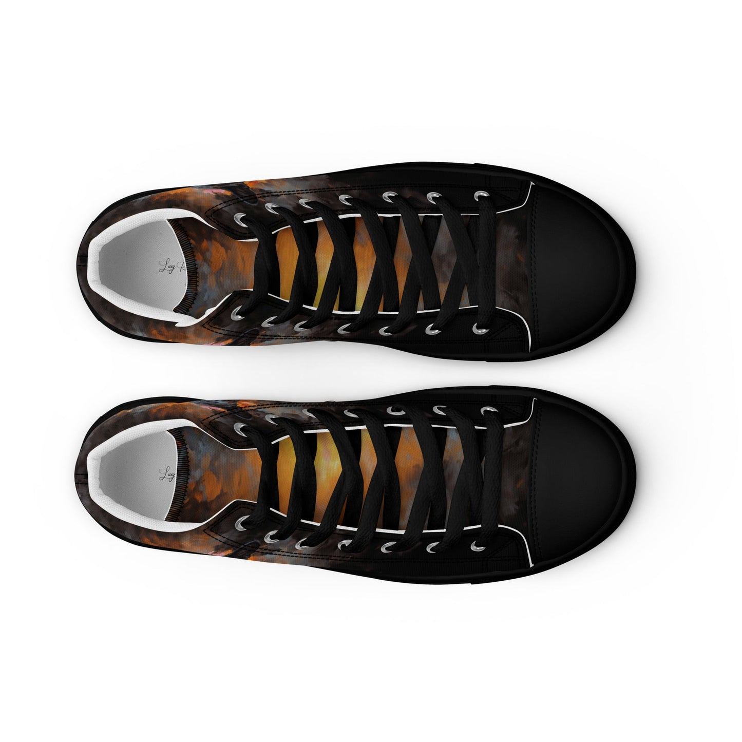 Men’s high top canvas shoes - BLack Panther - LucyKay store
