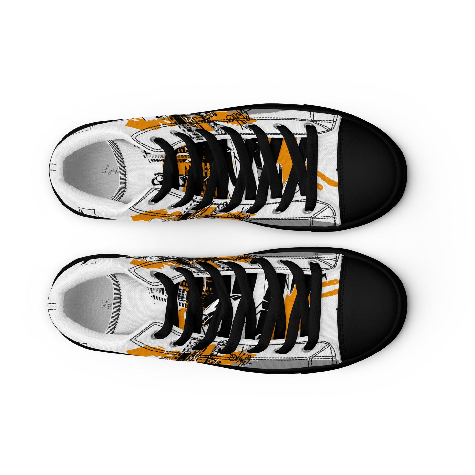 Men’s high top canvas shoes - Racing car - LucyKay store