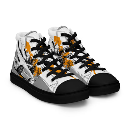 Men’s high top canvas shoes - Racing car - LucyKay store