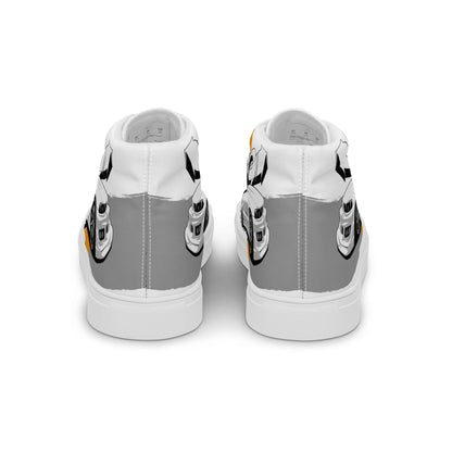 Men’s high top canvas shoes - Racing car - LucyKay store