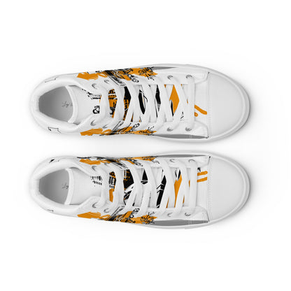 Men’s high top canvas shoes - Racing car - LucyKay store