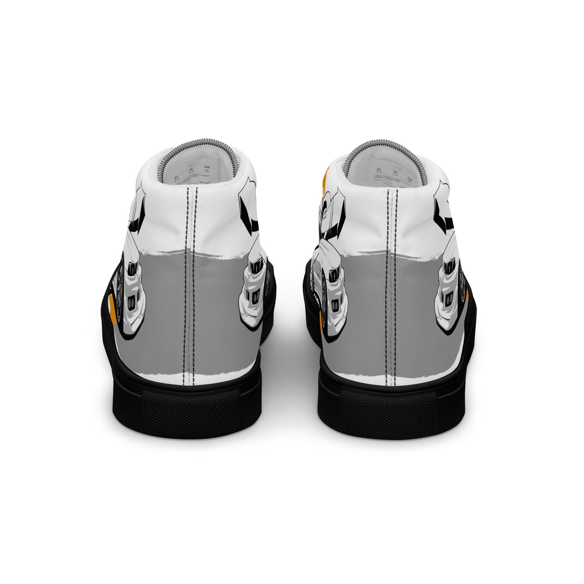 Men’s high top canvas shoes - Racing car - LucyKay store