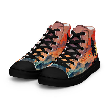 Men’s high top canvas shoes - Samurai - LucyKay store