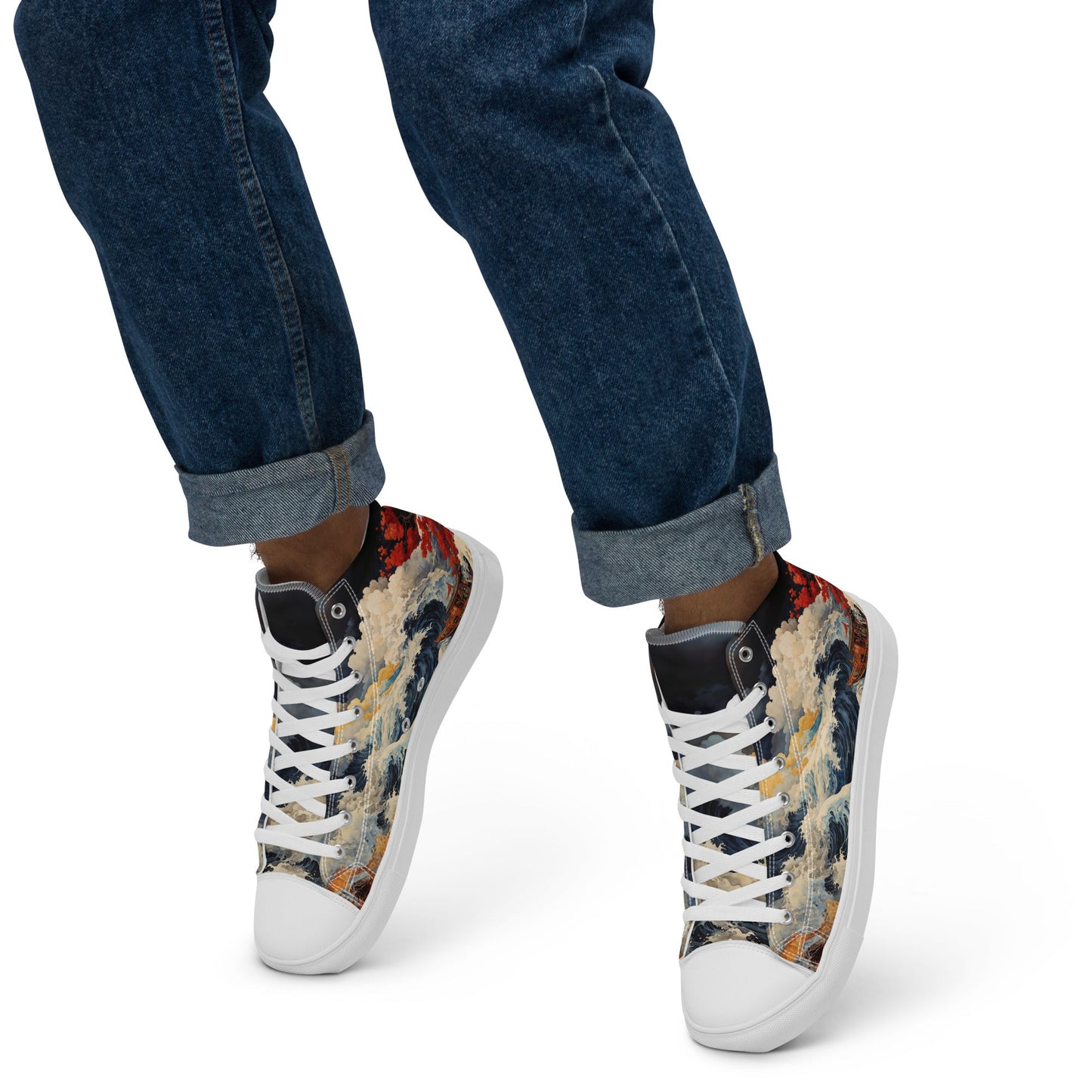 Men’s high top canvas shoes - Samurai - LucyKay store