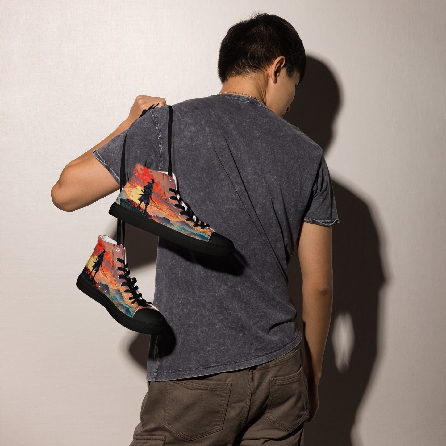 Men’s high top canvas shoes - Samurai - LucyKay store