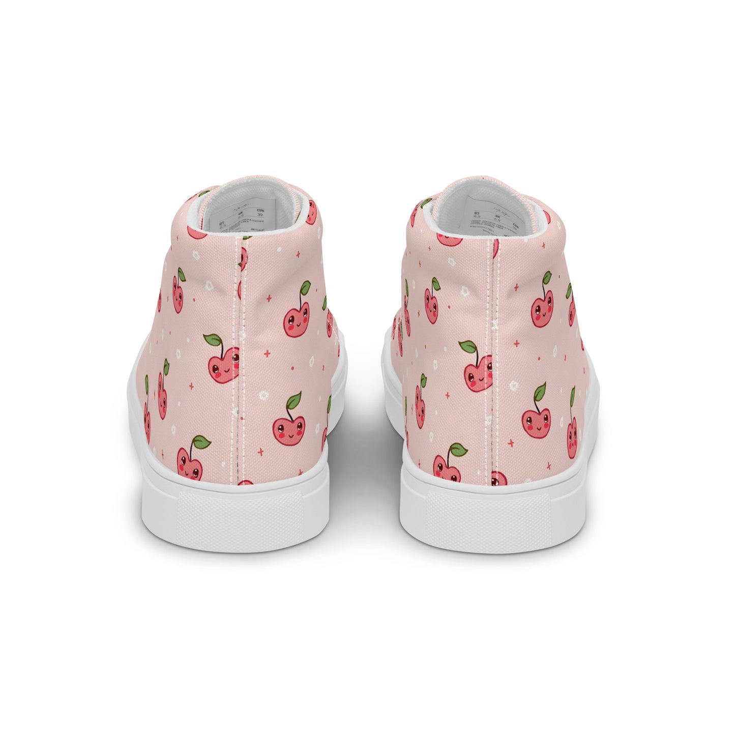 Pink Cherry Pop High Top Canvas Shoes - LucyKay store