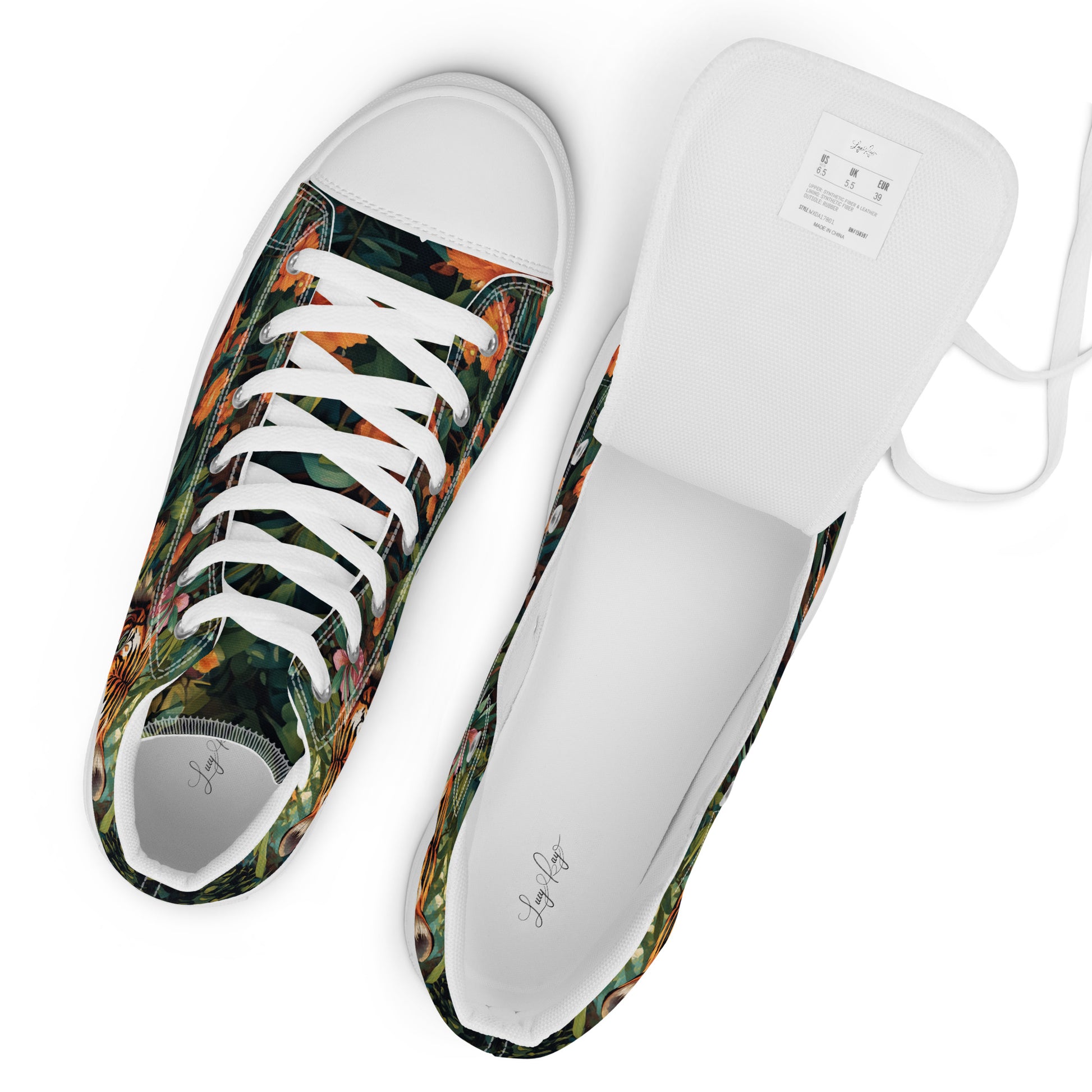 Tiger & Jungle High - Top Canvas Shoes - LucyKay store