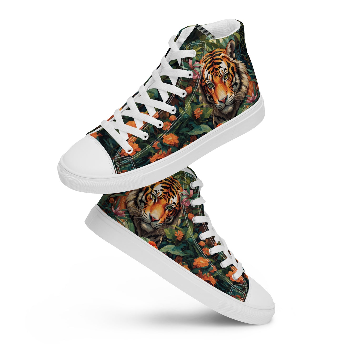 Tiger & Jungle High - Top Canvas Shoes - LucyKay store