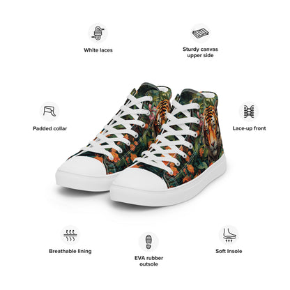 Tiger & Jungle High - Top Canvas Shoes - LucyKay store