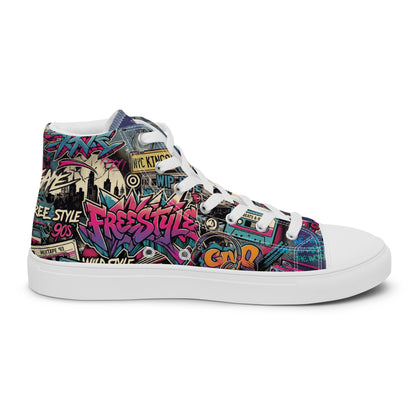 Unisex Graffiti High Top Canvas Sneakers - LucyKay store