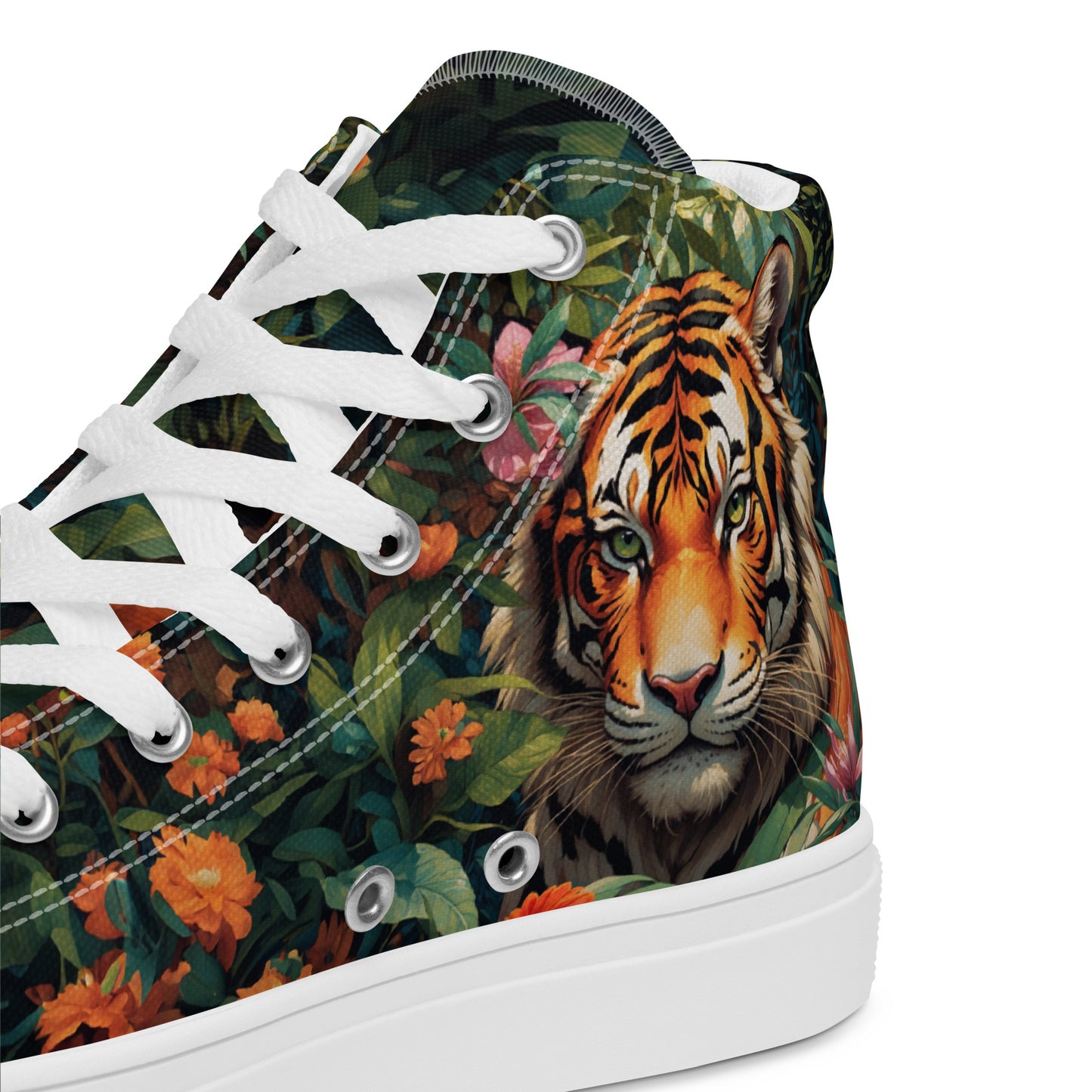 Tiger & Jungle High - Top Canvas Shoes - LucyKay store