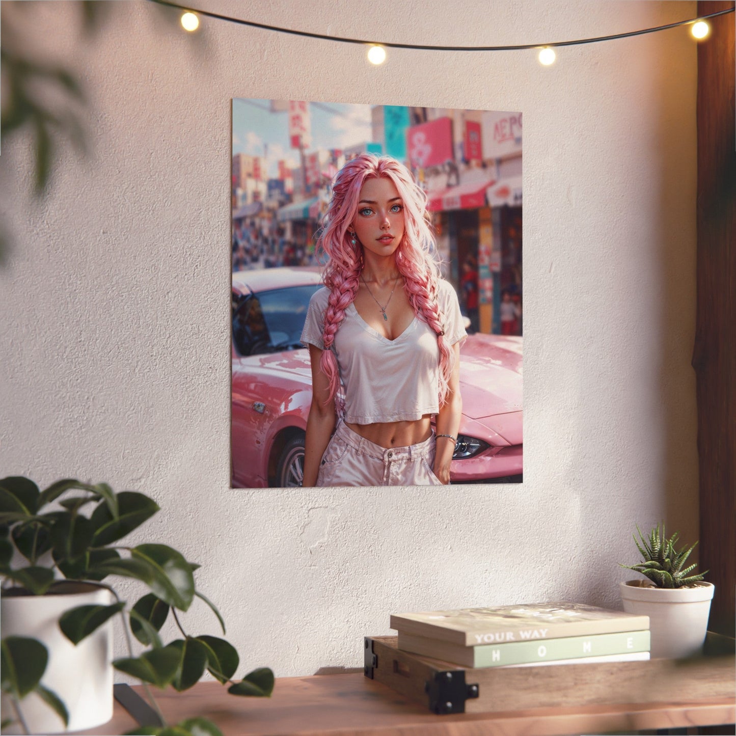 Metal Print - Bubblegum Drive - LucyKay store