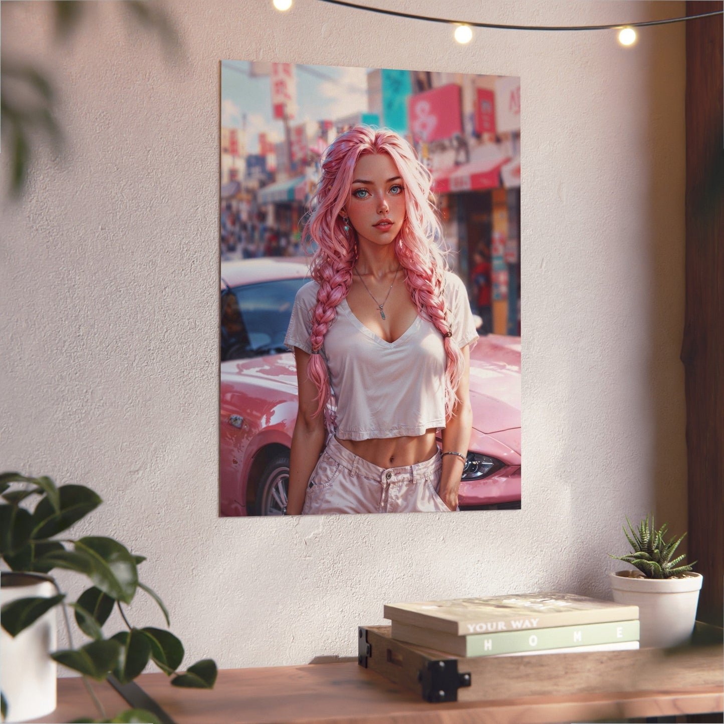 Metal Print - Bubblegum Drive - LucyKay store
