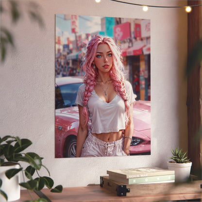 Metal Print - Bubblegum Drive - LucyKay store
