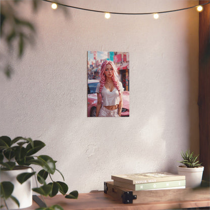 Metal Print - Bubblegum Drive - LucyKay store