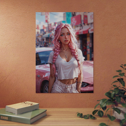 Metal Print - Bubblegum Drive - LucyKay store