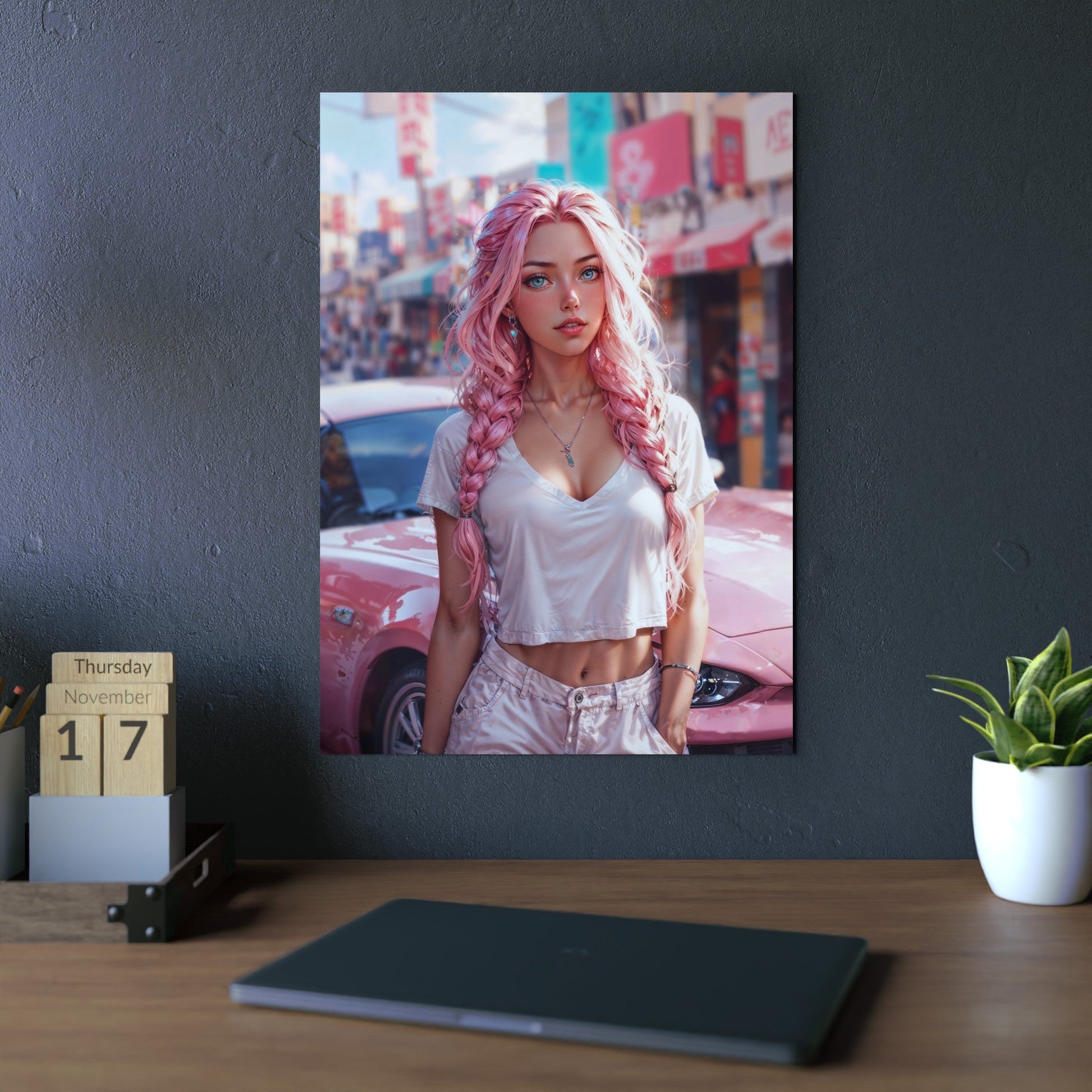 Metal Print - Bubblegum Drive - LucyKay store