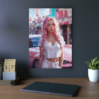 Metal Print - Bubblegum Drive - LucyKay store