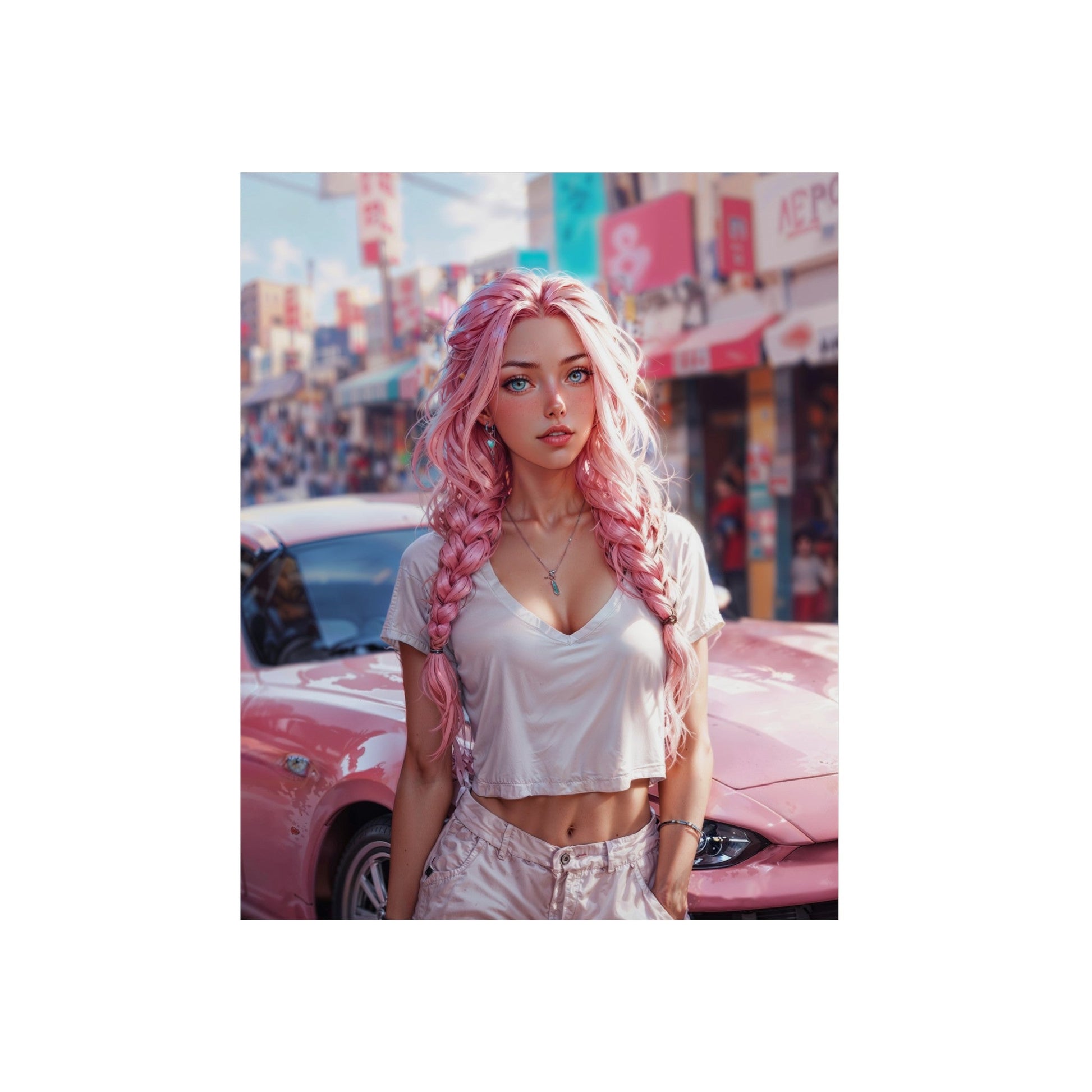 Metal Print - Bubblegum Drive - LucyKay store